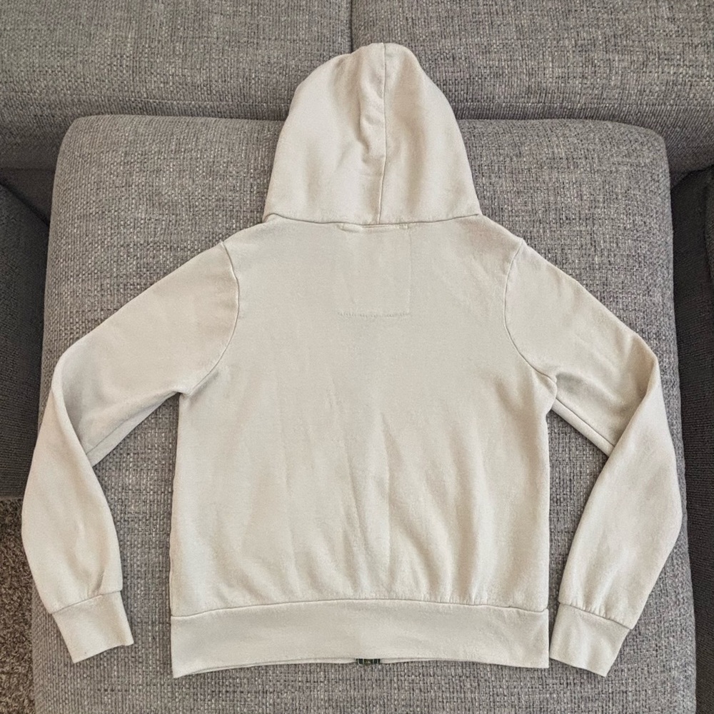 Aviator Nation Unisex Vintage White Rainbow Stripe Zip Hoodie (S) & Sweats (XS) - Picture 6 of 13